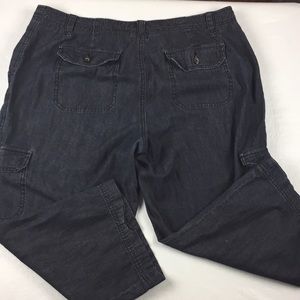 Merona dark wash denim capris size 14 A7